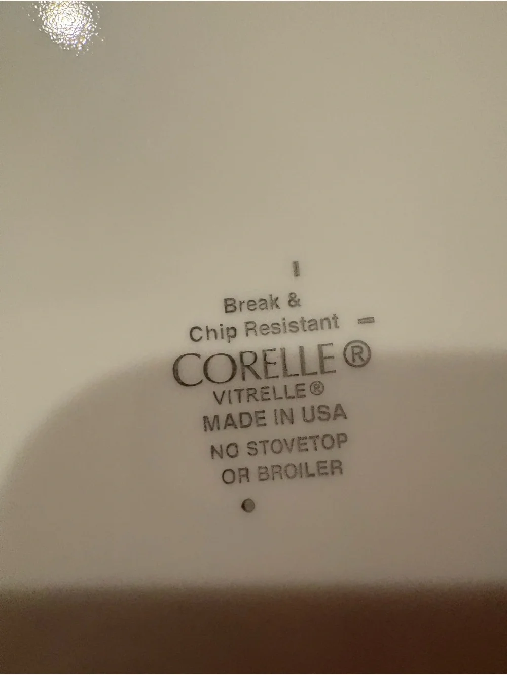 Corelle White Oval Plate with Green Leaves and Lavender Hearts